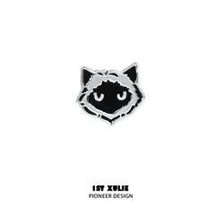 1ST XULIE "Graffiti Kitten" Cute Colorful Stud Earrings in 925 Sterling Silver - Size Comparison