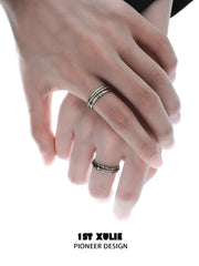 1ST XULIE Jewelry "Immortal Lover" Guiding Light Starburst Ring in 925 Sterling Silver - On Model