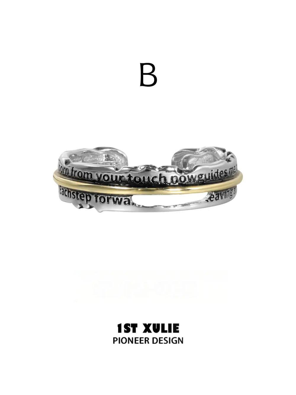 1ST XULIE Jewelry "Immortal Lover" Guiding Light Starburst Ring in 925 Sterling Silver - Packaging View
