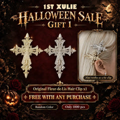 Halloween Sale Gift 1: one original Fleur-de-Lis hair clip free with any purchase; random color; 1,000 pieces.