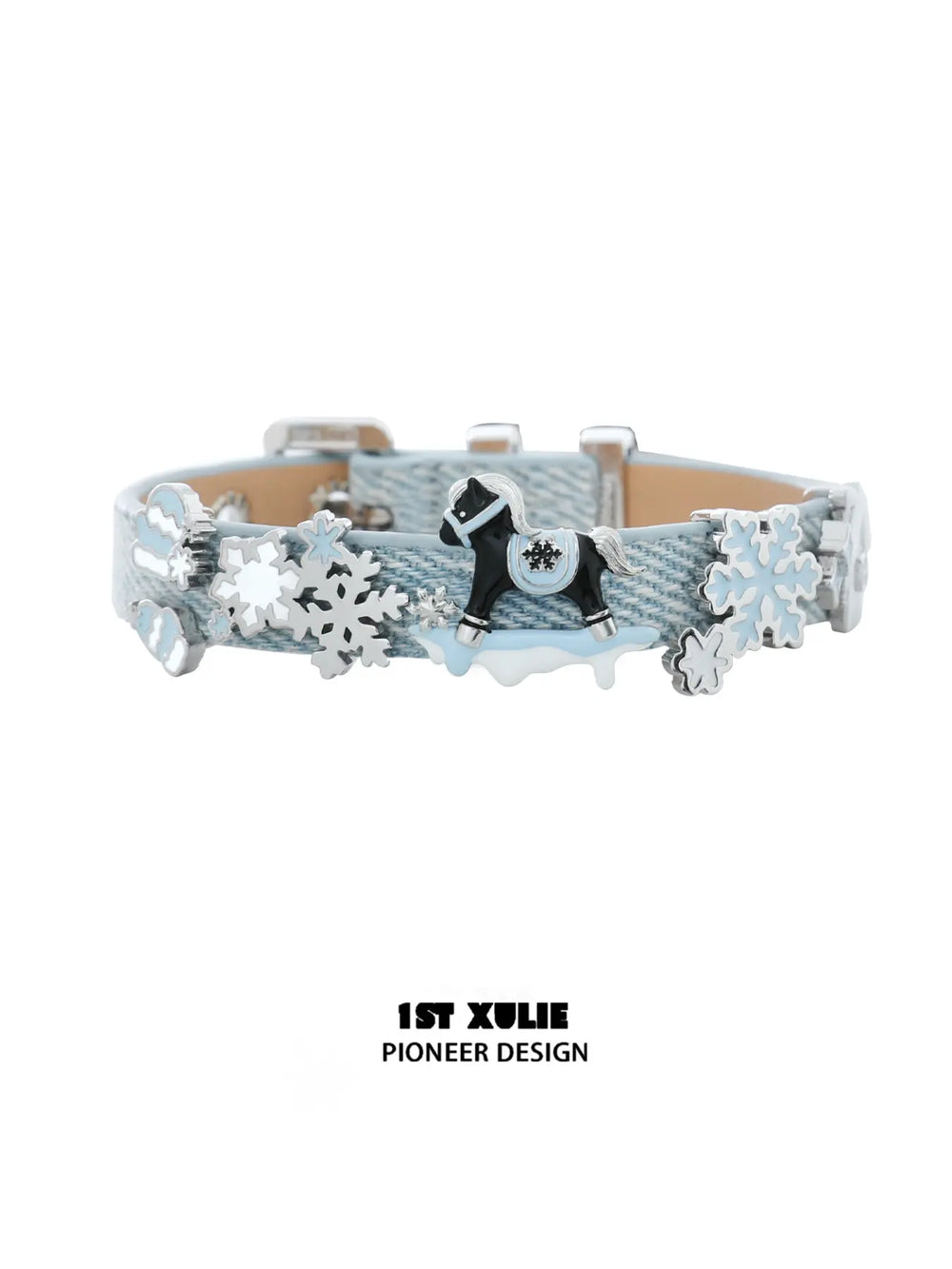 1ST XULIE Jewelry "Snowy Cuties" Bracelet Set with Interchangeable Accessories in Brass - Product View