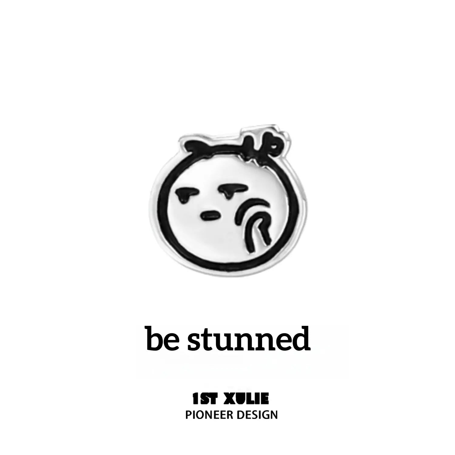 1ST XULIE "Mood Diary" Minimalist Star Stud Earrings in 925 Sterling Silver - Styled on Model