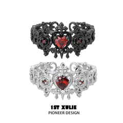 1ST XULIE "Forbidden Love" Modern Forbidden Love Open Ring in 24K Gold Plated 925 Sterling Silver - Product View