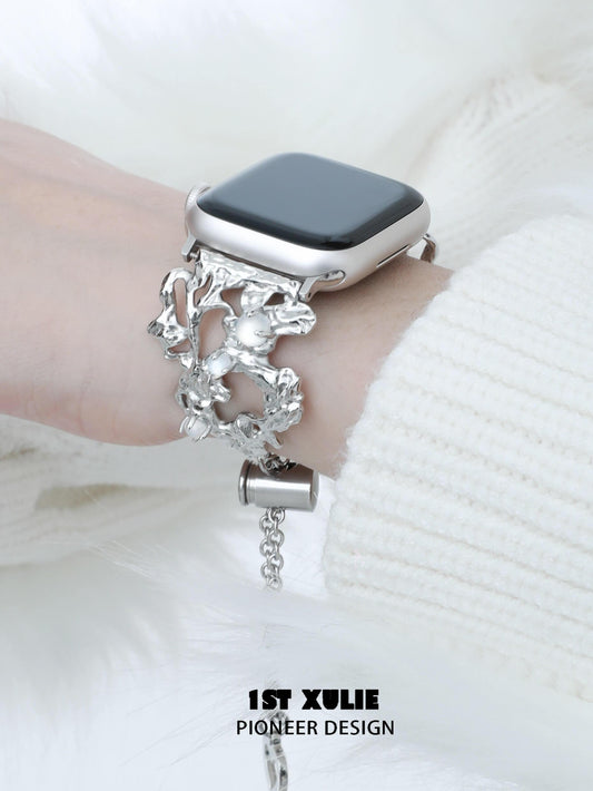 1ST XULIE Premium Alloy White Onyx Apple Watch Band™ - 1ST XULIE