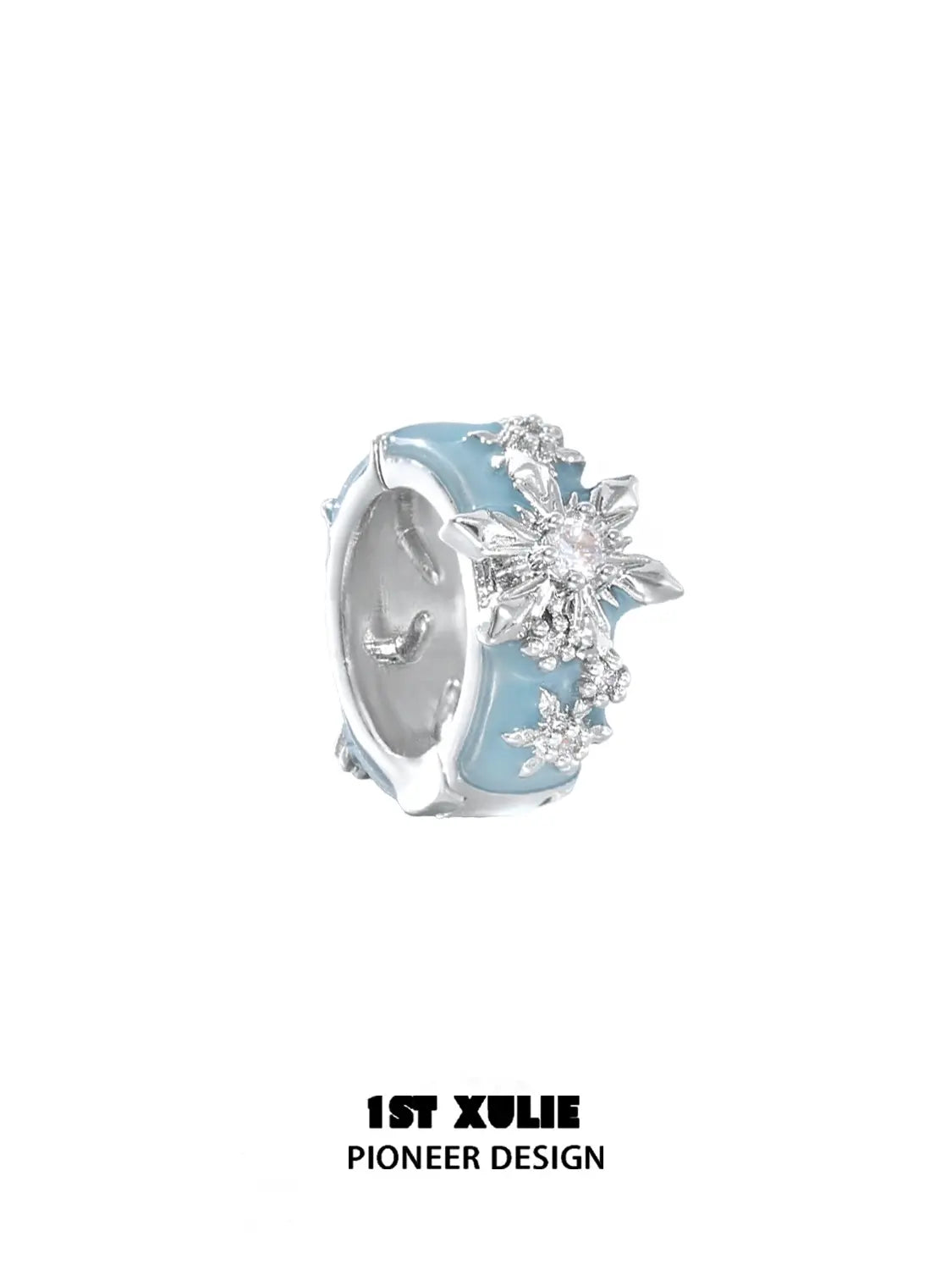 1ST XULIE "Snow Land" Snowflake Hair Cuffs in Platinum Plated - Packaging View