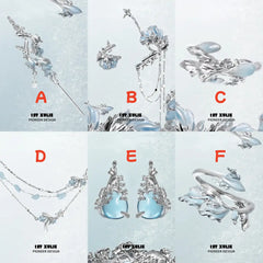 1ST XULIE "The Sea" Goldfish Jewelry Collection in 925 Silver & Platinum Plate - Full Collection View