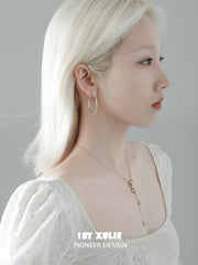 1ST XULIE Jewelry "Bastet" Vintage Iris Hoop Earrings - On Model