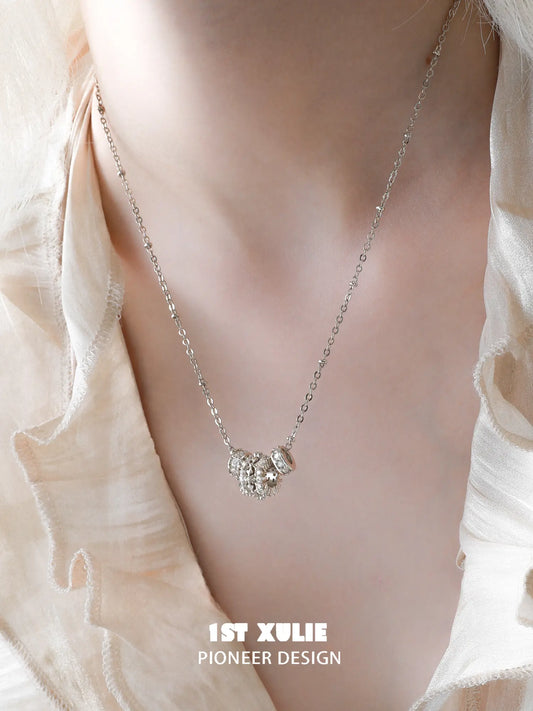 1ST XULIE Jewelry "Bastet" Vintage Sacred Iris Pendant Necklace in 18K Gold Plated - Product View