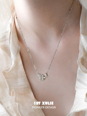 1ST XULIE Jewelry "Bastet" Vintage Sacred Iris Pendant Necklace in 18K Gold Plated - Product View