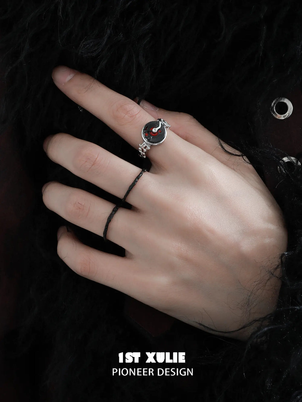 1ST XULIE Jewelry "VINYL" Vinyl Record Ring in Sterling Silver - Packaging View