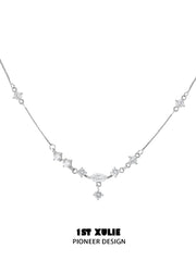 1ST XULIE "Silver Angel" Sparkling Zirconia Pendant Necklace in 925 Sterling Silver - Size Comparison