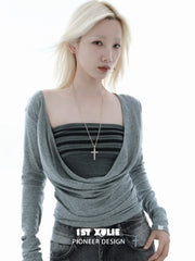1ST XULIE Jewelry "Starfall" Statement Zirconia Cross Pendant Necklace - Angle 1