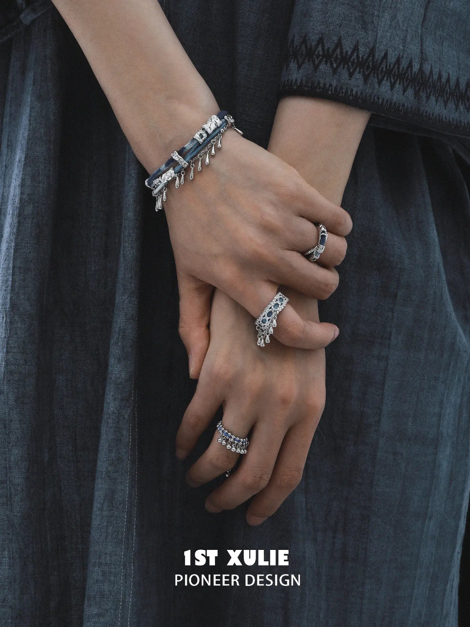 1ST XULIE Jewelry "MIAO" Tassel Ethnic Statement Ring - Product View
