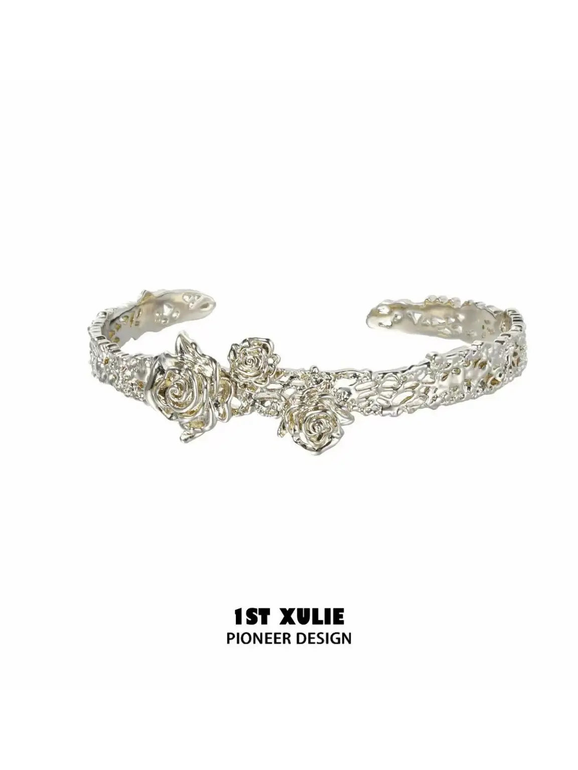 1ST XULIE Jewelry "Lace Rose" Victorian Lace Rose Tassel Charm Bracelet in 18K Gold Plated - Packaging View