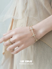 1ST XULIE Jewelry "Bastet" Vintage Fleur-de-lis Adjustable Ring in 925 Sterling Silver - Crown Ring Detail