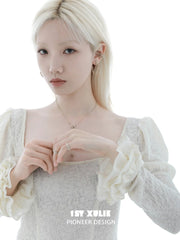 1ST XULIE "Bastet" Vintage Iris Ear Cuffs in Platinum Plated - Product View
