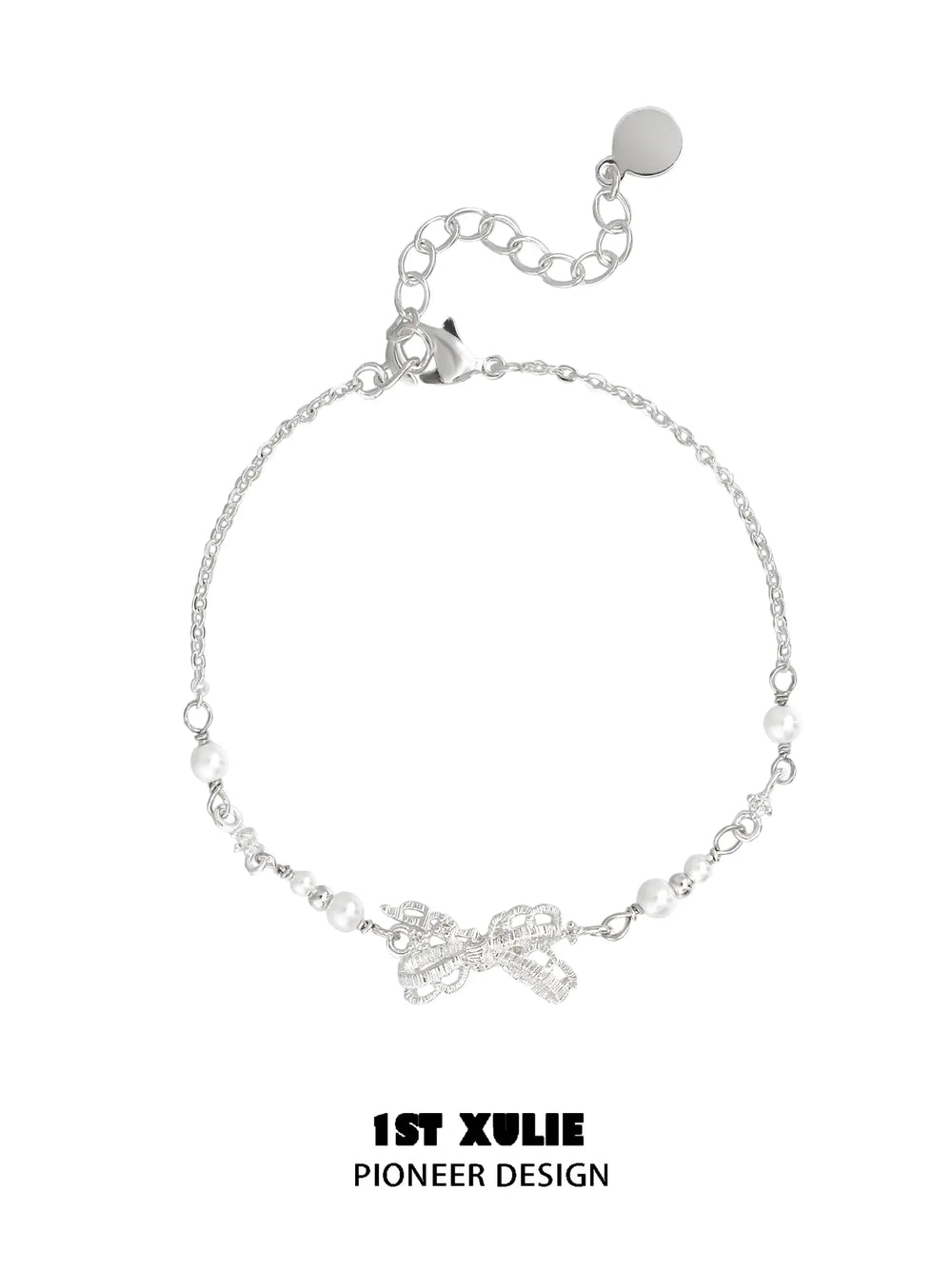 1ST XULIE Jewelry "STARLIGHT LACE" Vintage Lace Bowknot Bracelet in 925 Sterling Silver - Packaging View