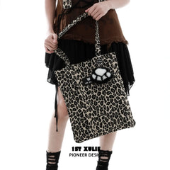 Halloween Revelry Sale Gift ③ -  Exclusive Leopard-Print Canvas Bag + Exclusive Handheld Mirror（Actual Payment of $459）