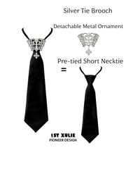 "Bastet" 18K Gold Plated Fleur-de-Lis Tie Brooch