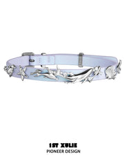 ATLANTIS Pears ＆ Leather Pull-Adjustable Double Layer Conch Choker Necklace™
