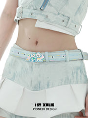 Angel Cuties Graffit Kitten ＆ Puppy Leather Waist Belt™