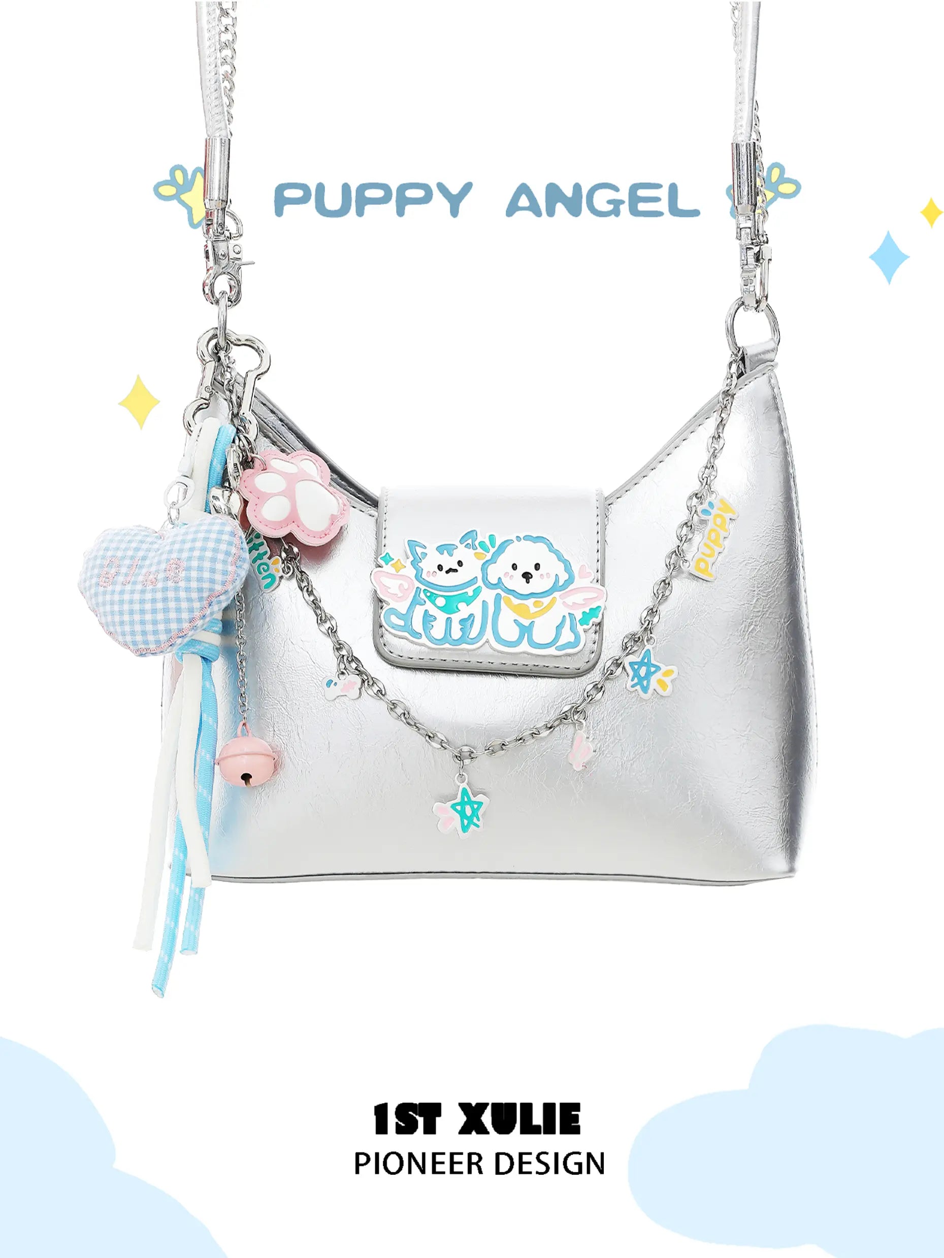 Angel Cuties 프리미엄 PU 가죽 크로스바디 &amp; 토트백™