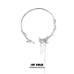 Bloody Datura 18K Platinum Plated Tassel Chokers™