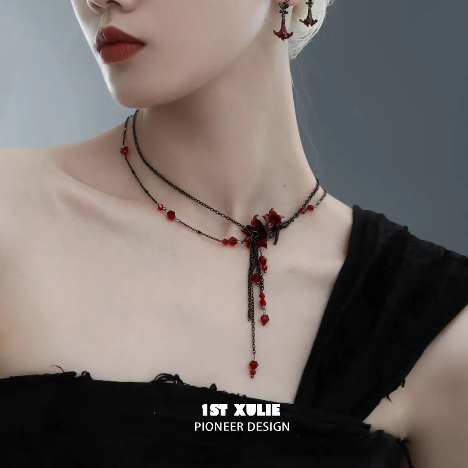 Bloody Datura 18K Platinum Plated Tassel Chokers Necklaces™