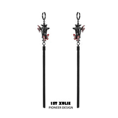 Butterfly Wasteland 18K Platinum Plating Butterfly Beacon Tassels Earrings™