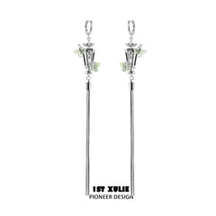 Butterfly Wasteland 18K Platinum Plating Butterfly Beacon Tassels Earrings™