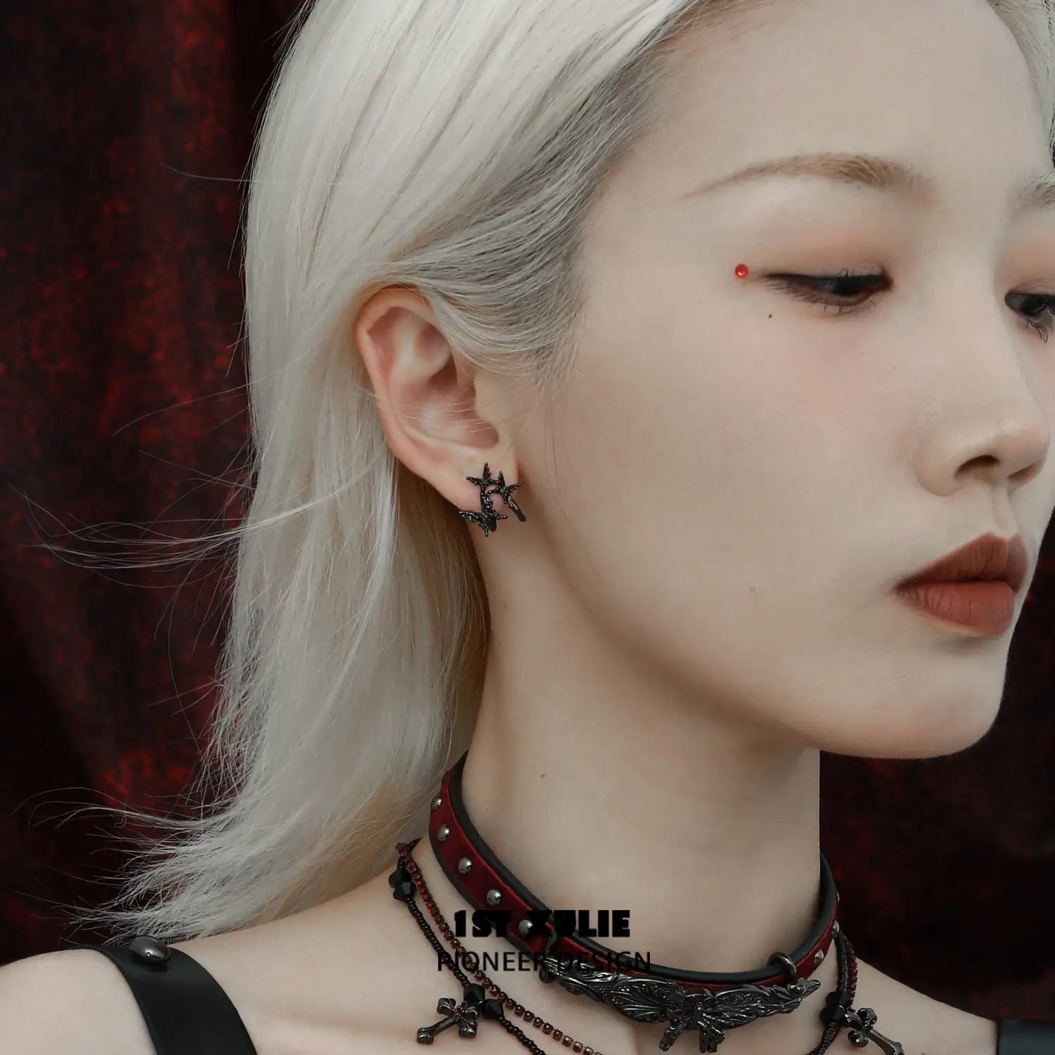 버터플라이 황무지 S925 18K 플래티넘 도금 버터플라이 스터드 귀걸이™