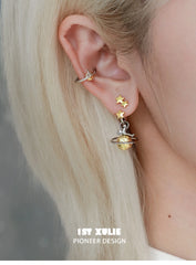 Cat's Gaze 18K Platinum Plating Lonely Patients Ear Clips Earclips™