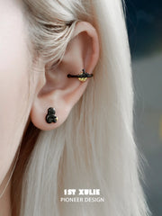 Cat's Gaze 18K Platinum Plating Lonely Patients Ear Clips Earclips™