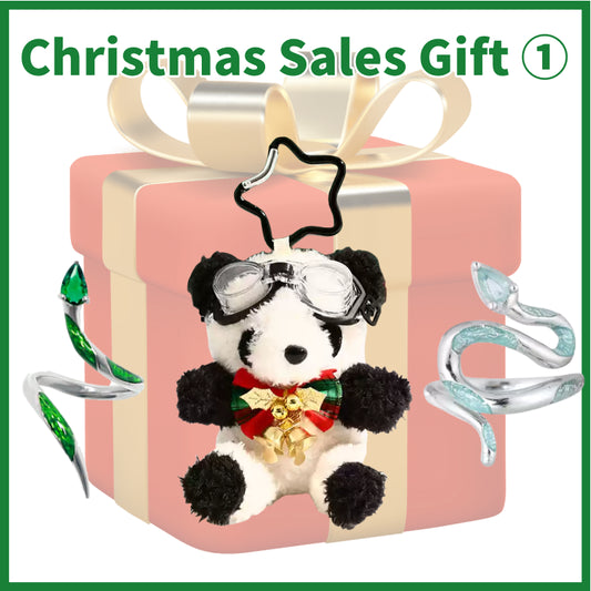 Christmas Sale Gift ① - Jewelry gift ＆ Christmas Panda Doll Pendant（Actual Payment of $99）