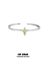 Cuties' Appleland 925 Sterling Silver Apple Green Simple Open Ring™