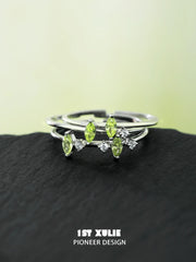 Cuties' Appleland 925 Sterling Silver Apple Green Simple Open Ring™