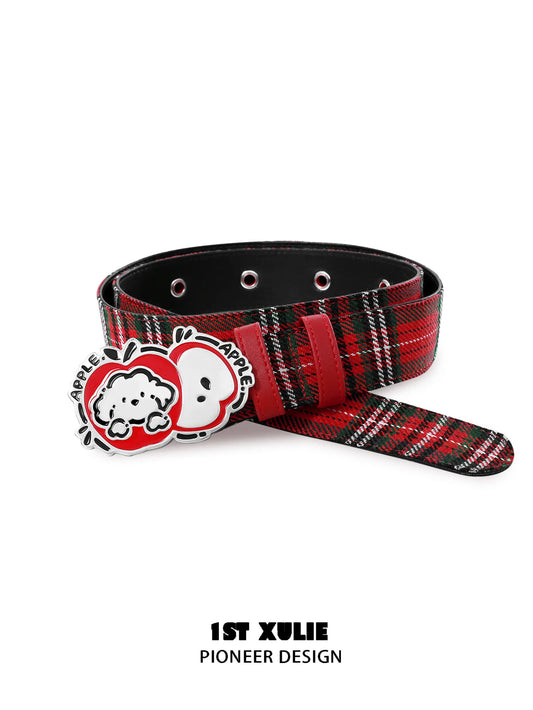 Cuties' Appleland Apple Puppy Microfiber Leather Belt™