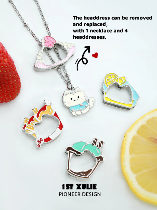 Cuties' Appleland S925 Kitten Interchangeable Choker Necklace™