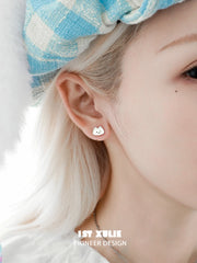 Cuties' Appleland S925 Kitten Interchangeable Stud Earrings™
