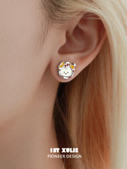 Cuties' Appleland S925 Puppy Interchangeable Stud Earrings™