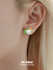 Cuties' Appleland S925 Puppy Interchangeable Stud Earrings™