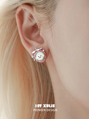 Cuties' Appleland S925 Kitten Interchangeable Stud Earrings™