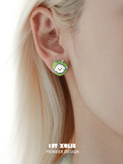 Cuties' Appleland S925 Kitten Interchangeable Stud Earrings™