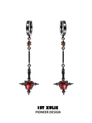 Forbidden Love S925 Viper's Apple 18K Gold Plated Chain Pendant Earrings™