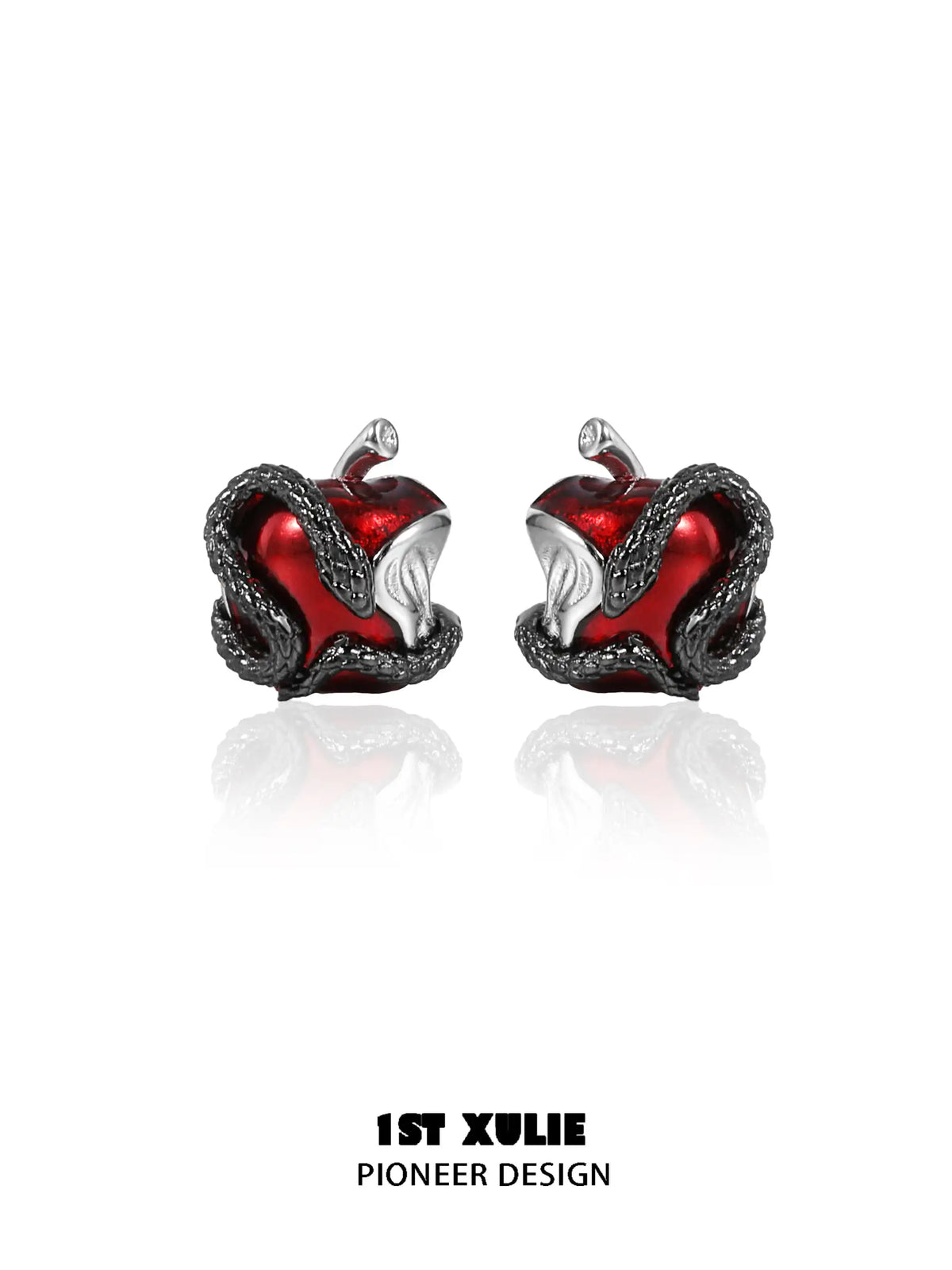 Forbidden Love S925 Viper's Apple 18K 골드 도금 스터드 귀걸이™