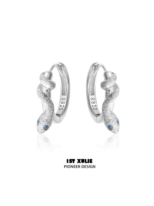 Frozen Serpent Girl New S925 Sterling Silver Zircon Snake Earrings™