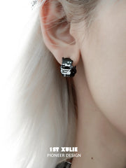 Ghosts Black Cat18K Black Gold Plated Earrings™