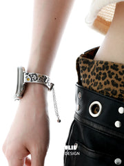 Graffit Kitten ＆ Puppy 18k Platinum Plated Metal Apple Watch Band™