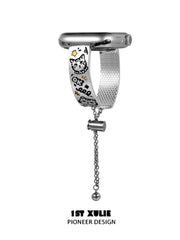 Graffit Kitten ＆ Puppy 18k Platinum Plated Metal Apple Watch Band™