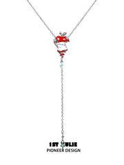 Graffit Kitten ＆ Puppy 18k Platinum Plating Cyclone Apple Necklace™